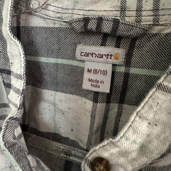 CARHARTT WOMEN'S TWILIGHT RELAXED 3/4 SLEEVE PLAID SHIRT - Picture 5 of 9
